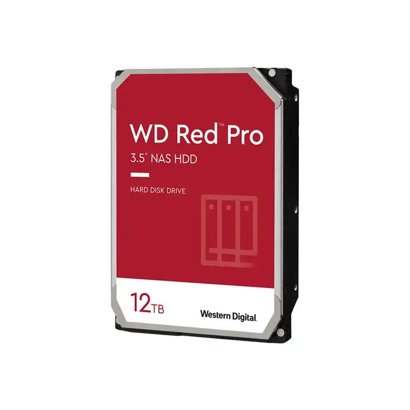 WD Red Pro - Disque dur - 12 To - interne - 3.5" - SATA 6Gb - s - 7200 tours - min - mémoire tampon : 256... (WD121KFBX)_1