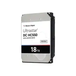 WD Ultrastar DC HC550 WUH721818AL5204 - Disque dur - 18 To - interne - 3.5" - SAS 12Gb - s - 7200 tours - m... (0F38353)_1