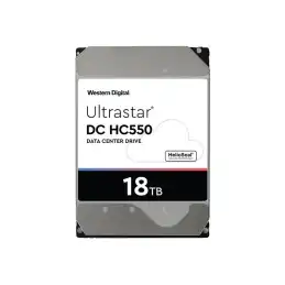 WD Ultrastar DC HC550 WUH721818AL5204 - Disque dur - 18 To - interne - 3.5" - SAS 12Gb - s - 7200 tours - m... (0F38353)_2