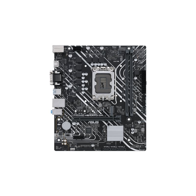 Carte-mère - micro ATX - Socket LGA1700 - H610 Chipset - USB 3.2 Gen 1 - Gigabit LAN - carte g... (90MB1A00-M0EAY0)_1
