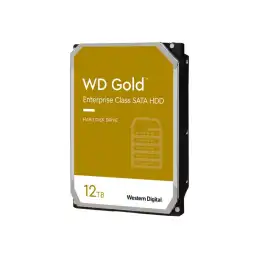 WD Gold - Disque dur - 12 To - interne - 3.5" - SATA 6Gb - s - 7200 tours - min - mémoire tampon : 256 Mo (WD121KRYZ)_1