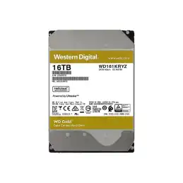 WD Gold - Disque dur - 16 To - interne - 3.5" - SATA 6Gb - s - 7200 tours - min - mémoire tampon : 512 Mo (WD161KRYZ)_4