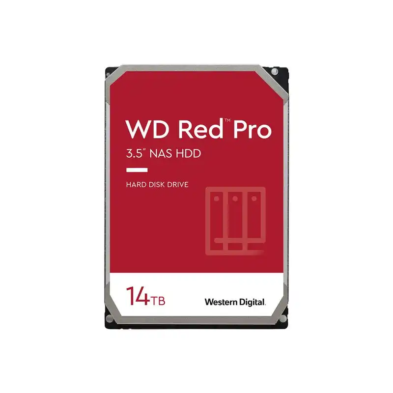 WD Red Pro - Disque dur - 14 To - interne - 3.5" - SATA 6Gb - s - 7200 tours - min - mémoire tampon : 512... (WD142KFGX)_1