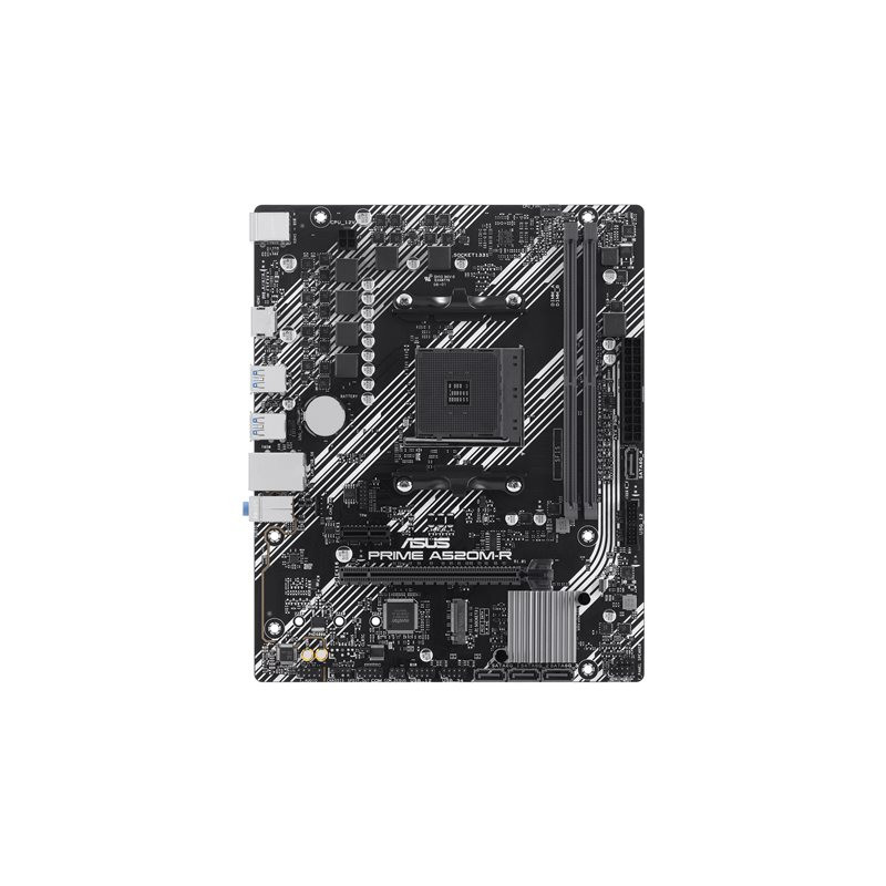 Carte-mère - micro ATX - Socket AM4 - AMD A520 Chipset - USB 3.2 Gen 1 - Gigabit LAN - carte g... (90MB1H60-M0EAY0)_1