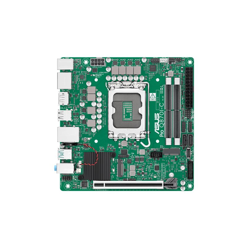 Carte-mère - mini ITX - Socket LGA1851 - Q870 Chipset - USB-C 3.2 Gen2, USB 3.2 Gen 1, USB 3.2... (90MB1MPP-M0EAYC)_1