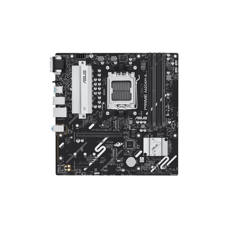 Carte-mère - micro ATX - Socket AM5 - AMD A620A Chipset - USB-C 3.2 Gen 1, USB 3.2 Gen 1, USB ... (90MB1MY0-M0EAYC)_1
