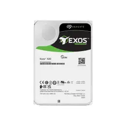 Seagate Exos X20 - Disque dur - 18 To - interne - SAS 12Gb - s - 7200 tours - min - mémoire tampon : ... (ST18000NM000D)_3