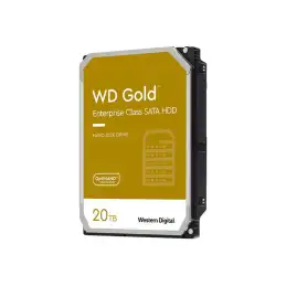 WD Gold - Disque dur - Enterprise - 20 To - interne - 3.5" - SATA 6Gb - s - 7200 tours - min - mémoire ta... (WD202KRYZ)_1