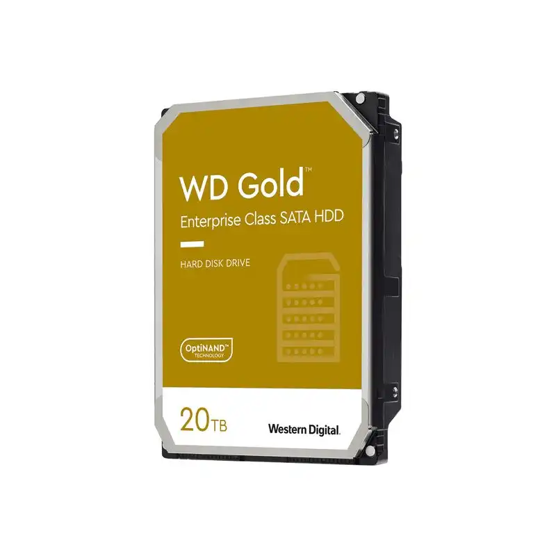 WD Gold - Disque dur - Enterprise - 20 To - interne - 3.5" - SATA 6Gb - s - 7200 tours - min - mémoire ta... (WD202KRYZ)_1