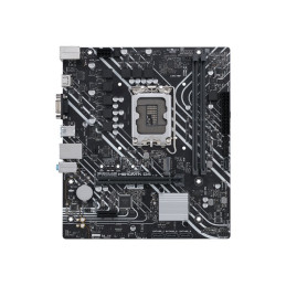 Carte-mère - micro ATX - Socket LGA1700 - H610 Chipset - USB 3.2 Gen 2, USB 3.2 Gen 1 - Gigabi... (90MB1A10-M0EAY0)_1