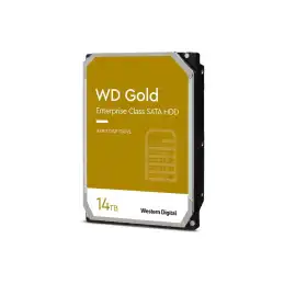 WD Gold - Disque dur - Enterprise - 14 To - interne - 3.5" - SATA 6Gb - s - 7200 tours - min - mémoire ta... (WD142KRYZ)_1