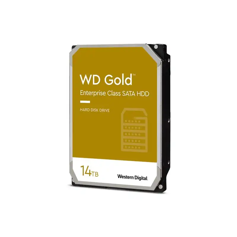 WD Gold - Disque dur - Enterprise - 14 To - interne - 3.5" - SATA 6Gb - s - 7200 tours - min - mémoire ta... (WD142KRYZ)_1