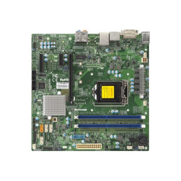 Carte-mère - micro ATX - LGA1151 Socket - H110 Chipset - USB 3.0 - Gigabit LAN - carte graphiqu... (MBD-X11SSQ-L-B)_1