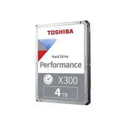 Toshiba X300 Performance - Disque dur - 4 To - interne - 3.5" - SATA 6Gb - s - 7200 tours - min - mémo... (HDWR440UZSVA)_1