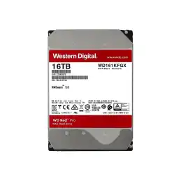 WD Red Pro - Disque dur - 16 To - interne - 3.5" - SATA 6Gb - s - 7200 tours - min - mémoire tampon : 512... (WD161KFGX)_3