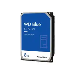 WD Blue - Disque dur - 8 To - interne - 3.5" - SATA 6Gb - s - 5640 tours - min - mémoire tampon : 256 Mo (WD80EAAZ)_1