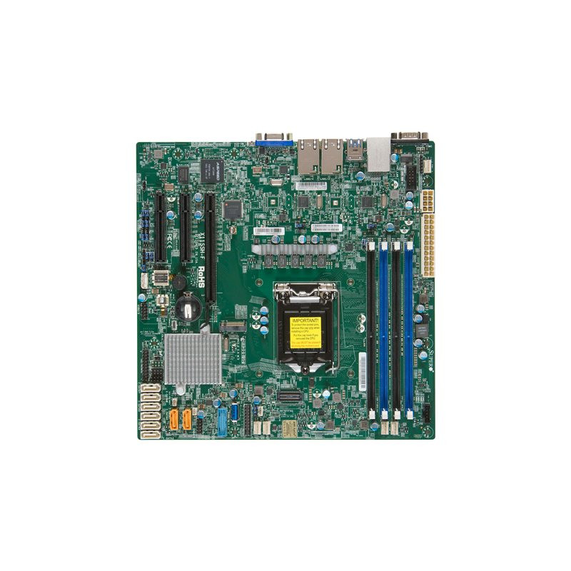 Carte-mère - micro ATX - LGA1151 Socket - C236 Chipset - USB 3.0 - 2 x Gigabit LAN - carte grap... (MBD-X11SSH-F-P)_1