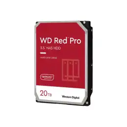 WD Red Pro - Disque dur - 20 To - interne - 3.5" - SATA 6Gb - s - 7200 tours - min - mémoire tampon : 512... (WD201KFGX)_1
