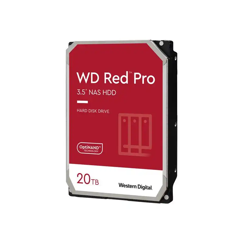 WD Red Pro - Disque dur - 20 To - interne - 3.5" - SATA 6Gb - s - 7200 tours - min - mémoire tampon : 512... (WD201KFGX)_1