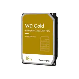 WD Gold - Disque dur - 18 To - interne - 3.5" - SATA 6Gb - s - 7200 tours - min - mémoire tampon : 512 Mo (WD181KRYZ)_2