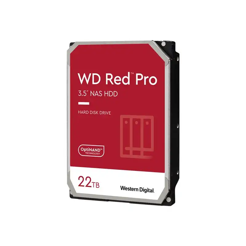 WD Red Pro - Disque dur - 22 To - interne - 3.5" - SATA 6Gb - s - 7200 tours - min - mémoire tampon : 512... (WD221KFGX)_1