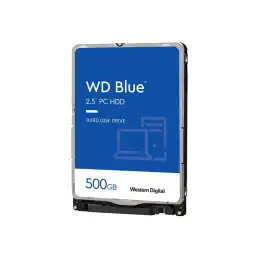 WD Blue - Disque dur - 500 Go - interne - 2.5" - SATA 6Gb - s - 5400 tours - min - mémoire tampon : 128 Mo (WD5000LPZX)_1