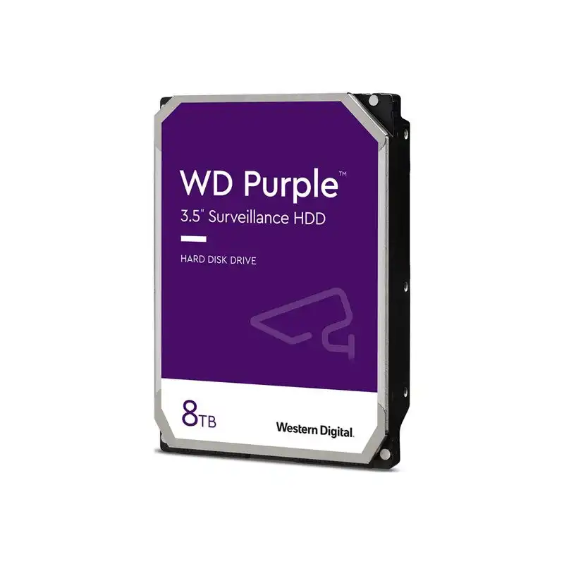 WD Purple - Disque dur - 8 To - interne - 3.5" - SATA 6Gb - s - 5640 tours - min - mémoire tampon : 256 Mo (WD85PURZ)_1