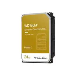 WD Gold - Disque dur - Enterprise - 24 To - interne - 3.5" - SATA 6Gb - s - 7200 tours - min - mémoire ta... (WD241KRYZ)_1