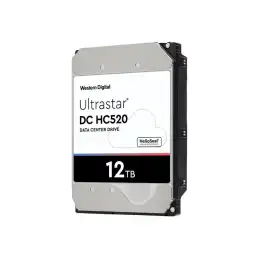 WD Ultrastar DC HC520 HUH721212ALE601 - Disque dur - chiffré - 12 To - interne - 3.5" - SATA 6Gb - s - 7200... (0F30145)_1