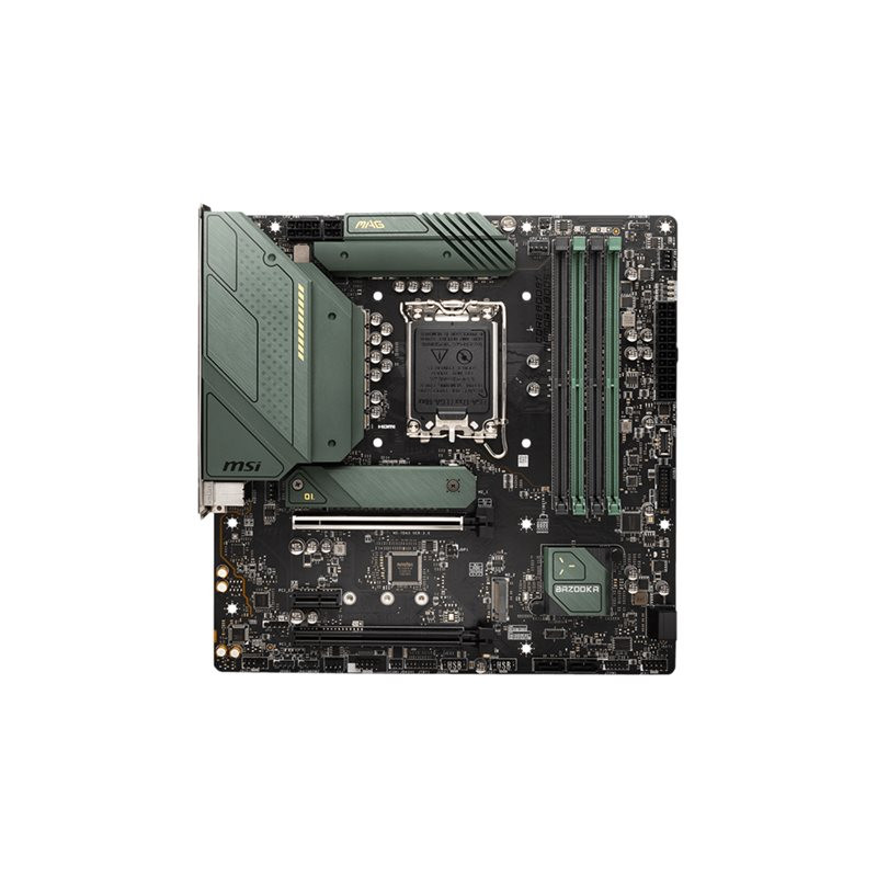 Carte-mère - micro ATX - Socket LGA1700 - B660 Chipset - USB-C Gen1, USB 3.2 Gen 1, USB... (MAG B660M BAZOOKA DDR4)_1