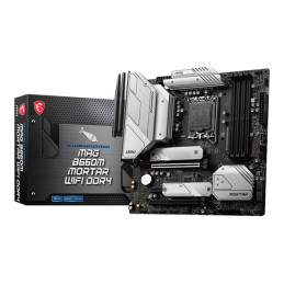 Carte-mère - micro ATX - Socket LGA1700 - B660 Chipset - USB-C Gen2, USB 3.2 Gen 1,... (MAG B660M MORTAR WIFI DDR4)_2