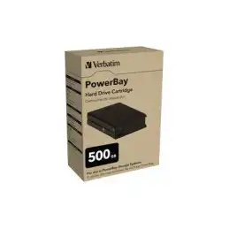 Verbatim PowerBay Hard Drive Cartridge - Disque dur - 500 Go - échangeable à chaud - SATA 3Gb - s - 7200 tour... (47480)_1