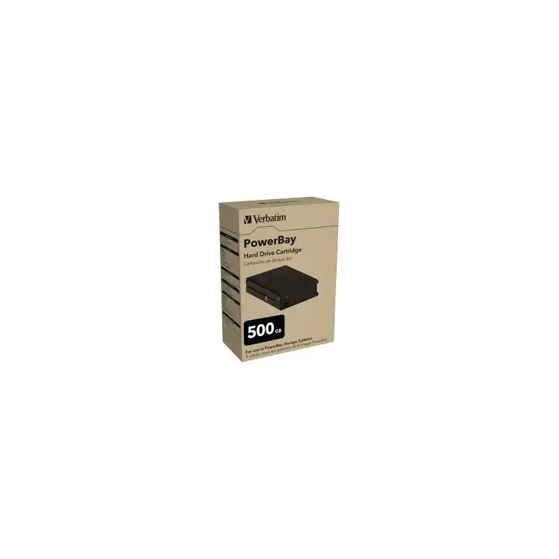 Verbatim PowerBay Hard Drive Cartridge - Disque dur - 500 Go - échangeable à chaud - SATA 3Gb - s - 7200 tour... (47480)_1