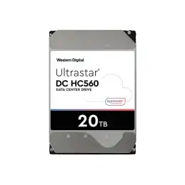 WD Ultrastar DC HC560 - Disque dur - chiffré - 20 To - interne - 3.5" - SATA 6Gb - s - 7200 tours - min - m... (0F38754)_2