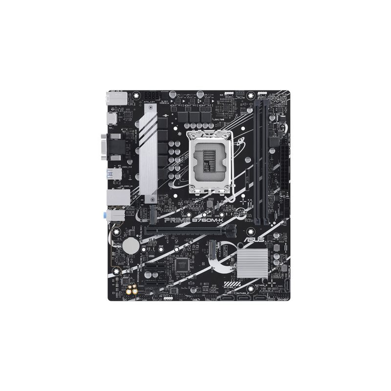 Carte-mère - micro ATX - Socket LGA1700 - B760 Chipset - USB 3.2 Gen 1 - 2.5 Gigabit LAN - car... (90MB1FI0-M1EAY0)_1
