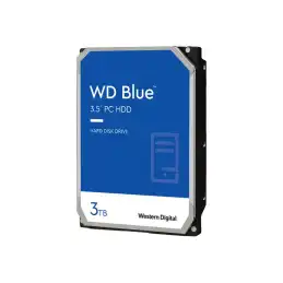 WD Blue - Disque dur - 3 To - interne - 3.5" - SATA 6Gb - s - 5400 tours - min - mémoire tampon : 256 Mo (WD30EZAZ)_1