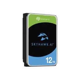 Seagate SkyHawk AI - Disque dur - 12 To - interne - 3.5" - SATA 6Gb - s - mémoire tampon : 512 Mo - av... (ST12000VE003)_1