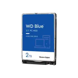 WD Blue - Disque dur - 2 To - interne - 2.5" - SATA 6Gb - s - 5400 tours - min - mémoire tampon : 128 Mo -... (WD20SPZX)_1