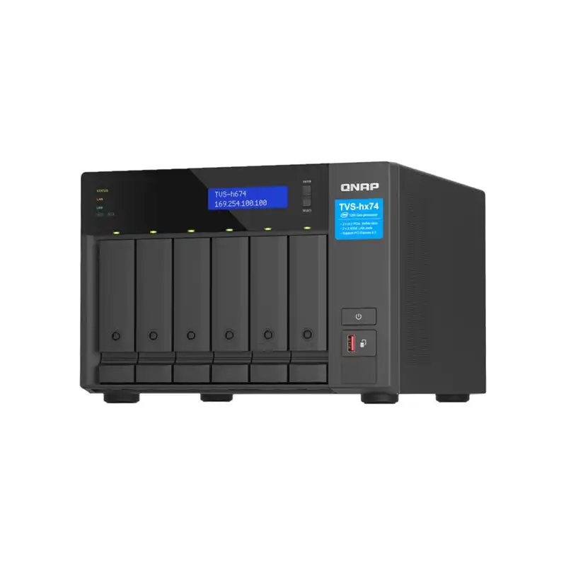 Serveur NAS - 6 Baies - SATA 6Gb - s - RAID JBOD, 0, 1, 5, 6, 10, 50, TM, RAID TP - RAM 16 Go ... (TVS-H674-I3-16G)_1