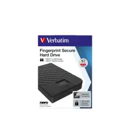 Verbatim Fingerprint Secure - Disque dur - chiffré - 1 To - externe (portable) - USB 3.1 Gen 1 (USB-C connect... (53650)_4