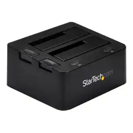 StarTech.com Dual-Bay USB 3.0 to SATA and IDE Hard Drive Docking Station, USB Hard Drive Dock, External ... (UNIDOCKU33)_1