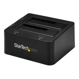 StarTech.com Dual-Bay USB 3.0 to SATA and IDE Hard Drive Docking Station, USB Hard Drive Dock, External ... (UNIDOCKU33)_2