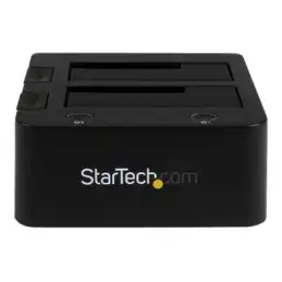 StarTech.com Dual-Bay USB 3.0 to SATA and IDE Hard Drive Docking Station, USB Hard Drive Dock, External ... (UNIDOCKU33)_3