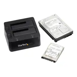 StarTech.com Dual-Bay USB 3.0 to SATA and IDE Hard Drive Docking Station, USB Hard Drive Dock, External ... (UNIDOCKU33)_10