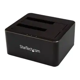 StarTech.com Dual-Bay USB 3.0 to SATA Hard Drive Docking Station, USB Hard Drive Dock, External 2.53.5 S... (SDOCK2U33V)_1