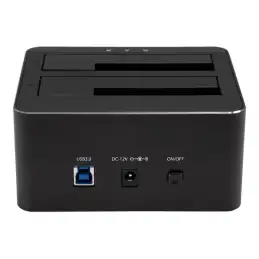 StarTech.com Dual-Bay USB 3.0 to SATA Hard Drive Docking Station, USB Hard Drive Dock, External 2.53.5 S... (SDOCK2U33V)_2