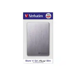 Verbatim Store 'n' Go Slim - Disque dur - 1 To - externe (portable) - USB 3.2 Gen 1 - gris sidéral (53662)_4