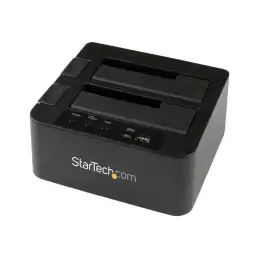 StarTech.com Dual Bay Hard Drive Duplicator, Standalone USB 3.0 (5 Gbps) eSATA to 2.53.5 SATA III HDDSS... (SDOCK2U33RE)_1