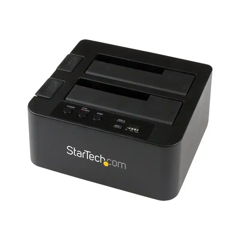 StarTech.com Dual Bay Hard Drive Duplicator, Standalone USB 3.0 (5 Gbps) eSATA to 2.53.5 SATA III HDDSS... (SDOCK2U33RE)_1