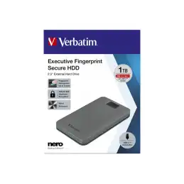 Verbatim Executive Fingerprint Secure - Disque dur - chiffré - 1 To - externe (portable) - USB 3.2 Gen 1 (USB... (53652)_6